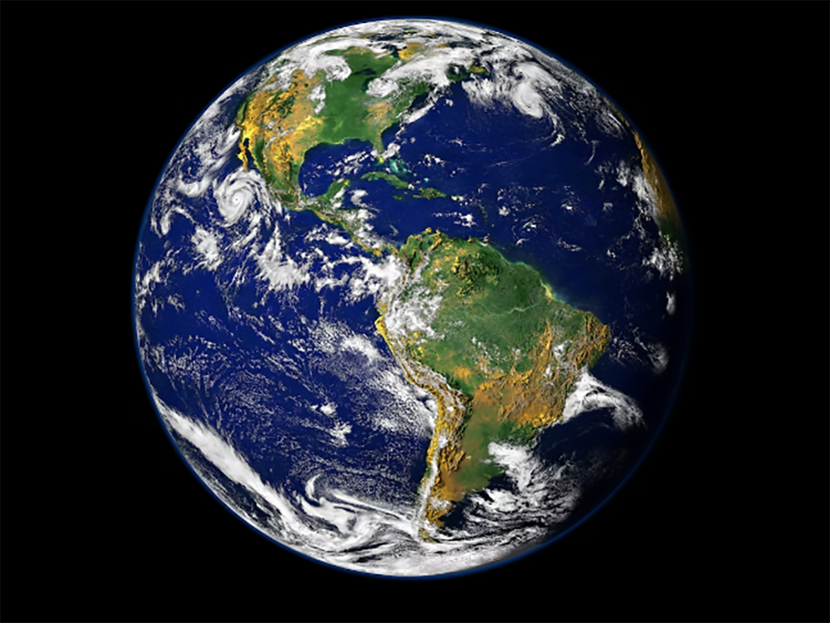 Imagen satelital de Latinoamérica. FOTO: AIE